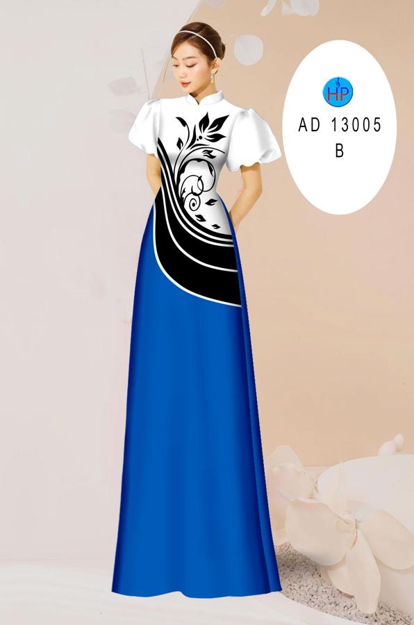 Vải Áo Dài Hoa In 3D AD 13005 16